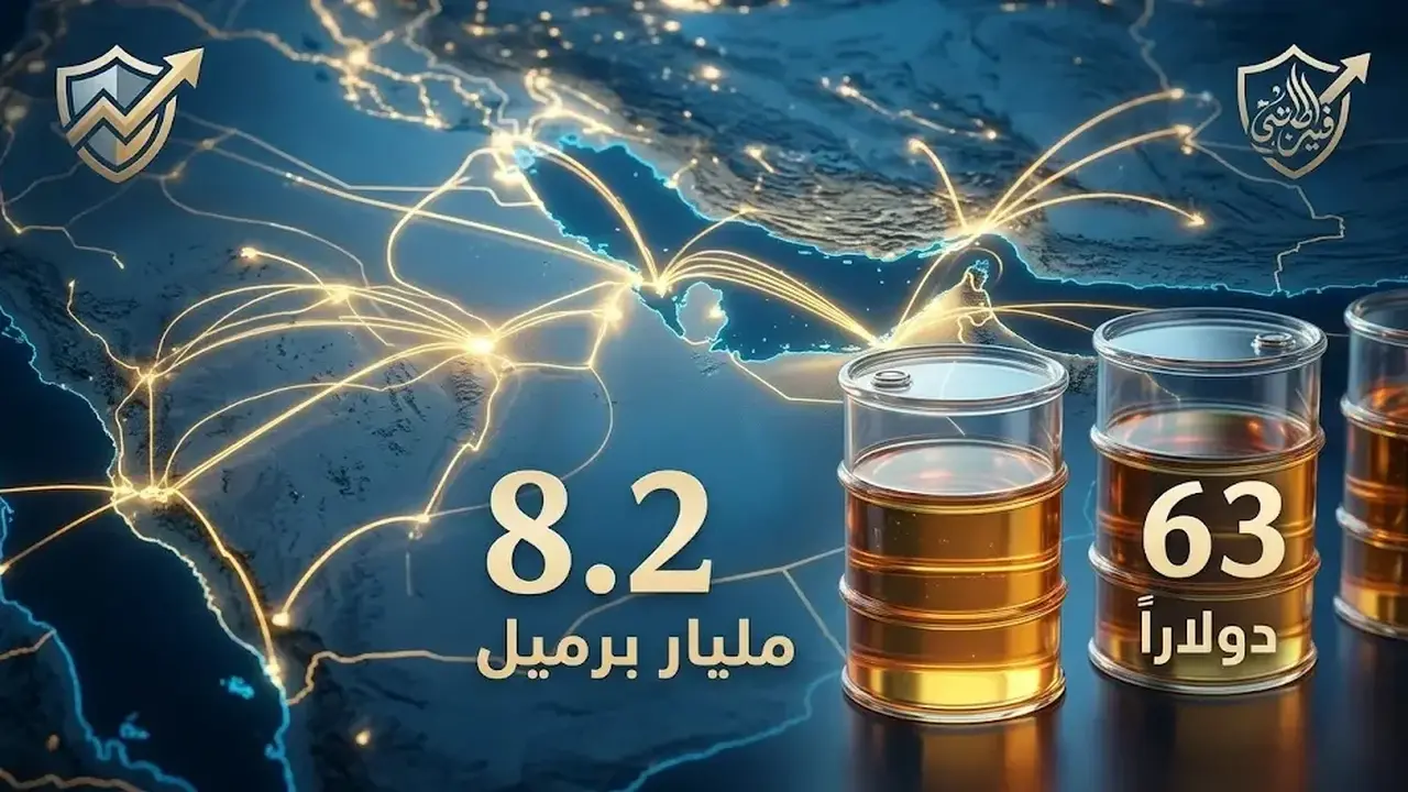 فيتش تتوقع استقرار سعر برنت عند 63 دولاراً وتؤكد كفاية مخزونات النفط